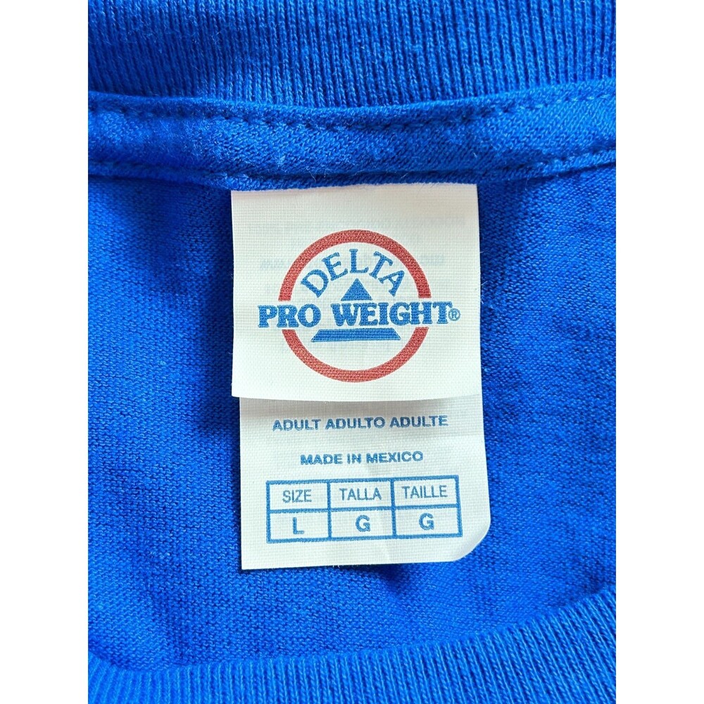 Limited Edition 2023 McDonald's Kerwin Frost McNugget Buddies Blue TShirt Large - Picture 8 of 8